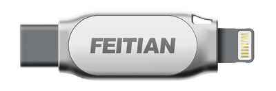 FEITIAN iePass FIDO2 FIDO U2F USB-C + Lightning Security Key (Casing: K44) - FEITIAN Technologies US