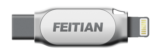 FEITIAN iePass FIDO2 FIDO U2F USB-C + Lightning Security Key (Casing: K44) - FEITIAN Technologies US